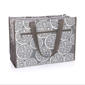 DeluxeOrganizing Utility Tote- Woodblock Whimsy